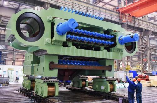 大型铝板125MN拉伸机制造完成